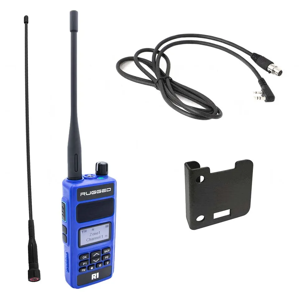 Rugged Air R1 talkie-walkie DMR VHF UHF 5W kit