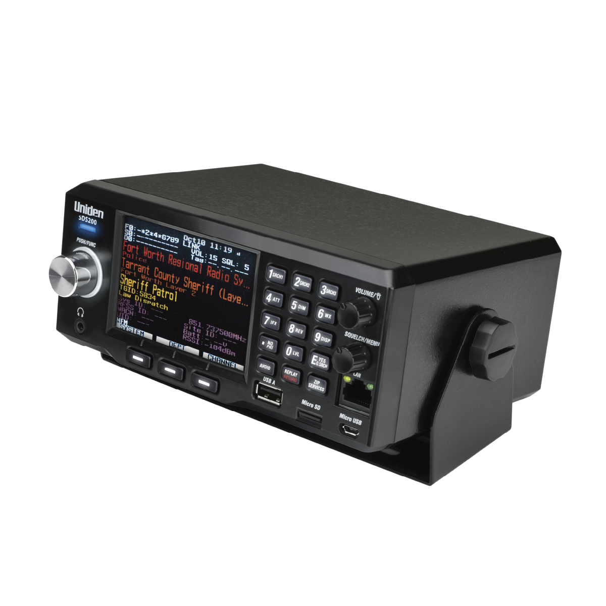 Uniden SDS200 scanner radio base numérique
