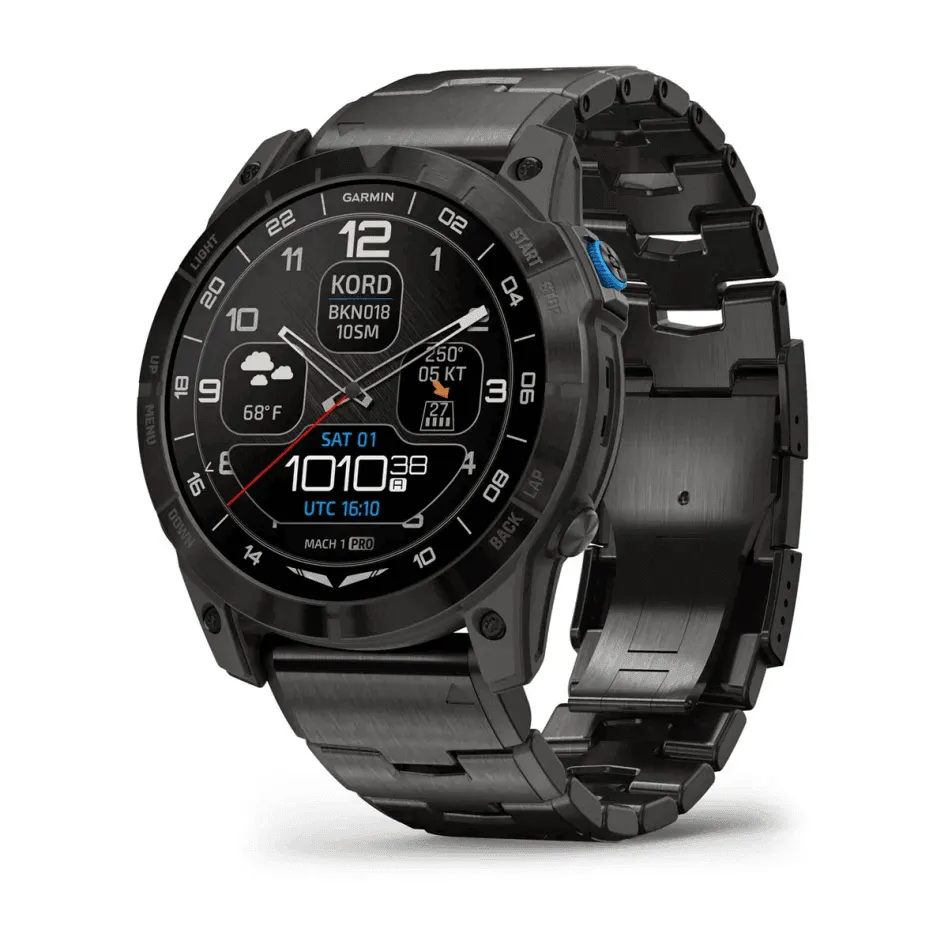 Garmin D2 Mach 1 Pro montre aviateur AMOLED titane 51 mm