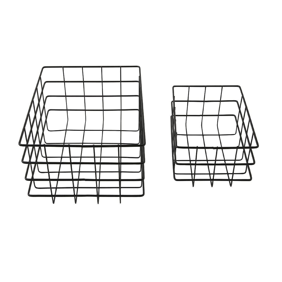 LEVASSEUR Copenhague panier rangement métal lot de 2 ajouré