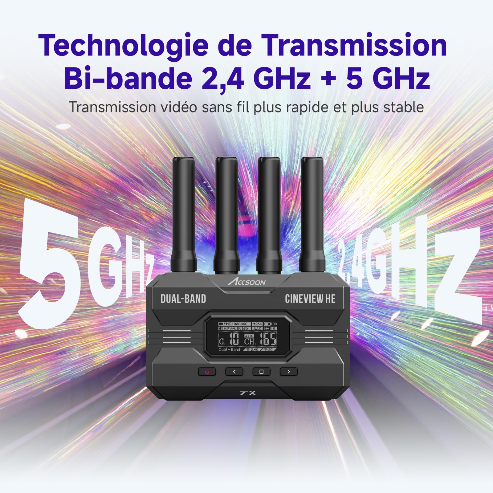 Accsoon CineView HE transmetteur vidéo sans fil HDMI 350m UVC