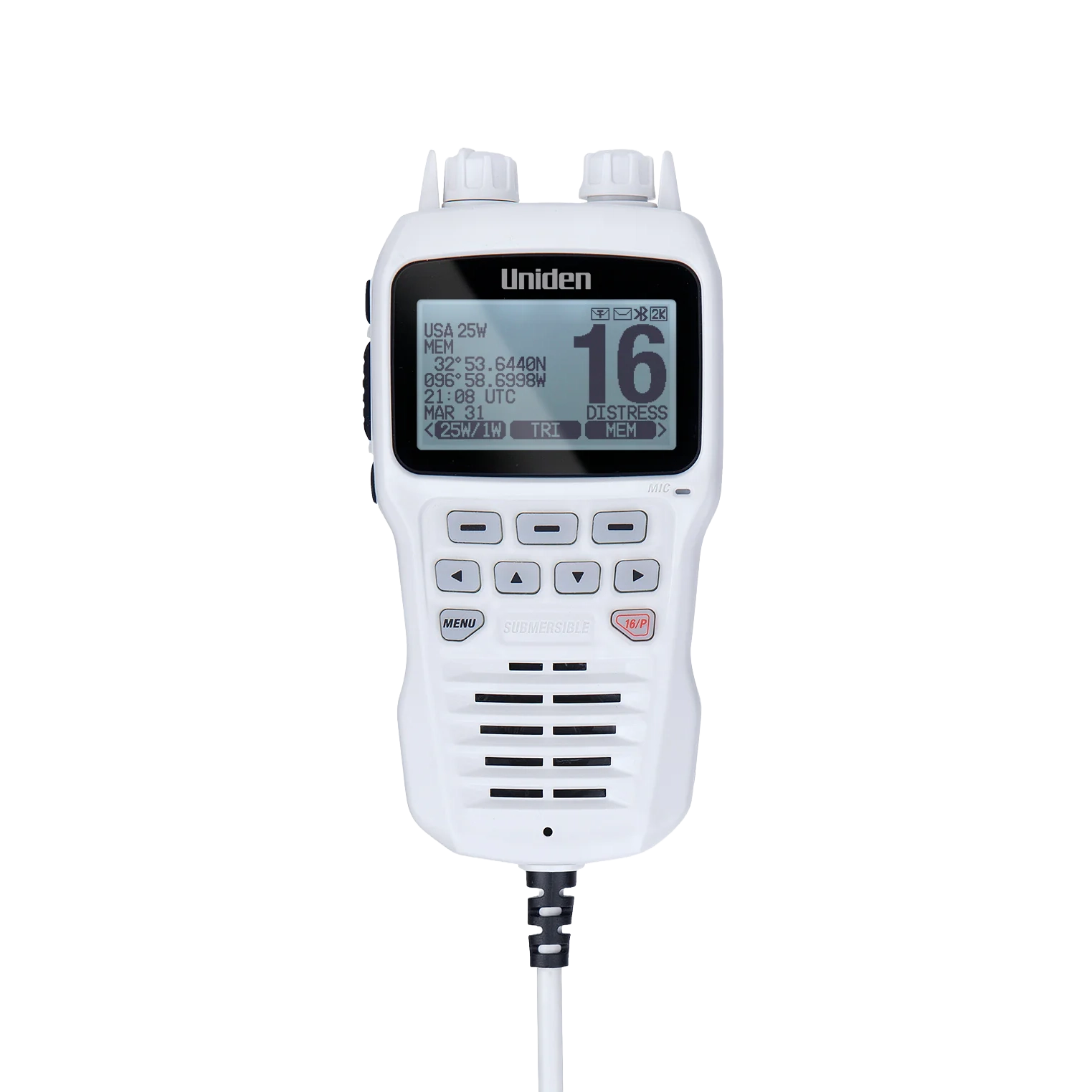Uniden UMRMIC Micro Déporté Blanc pour VHF UM725