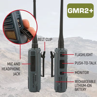 Rugged Air GMR2 PLUS talkie-walkie GMRS 22 canaux kit