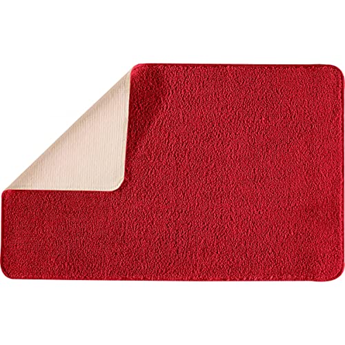 Levasseur Polynésie Tapis de Bain Rouge 50x80cm Antidérapant