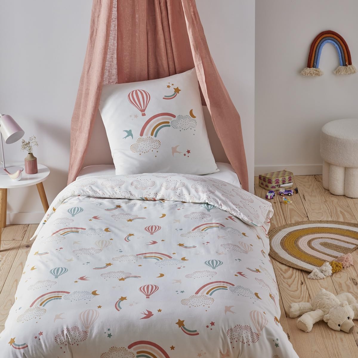Levasseur Kids parure lit enfant coton arc-en-ciel 2 pièces