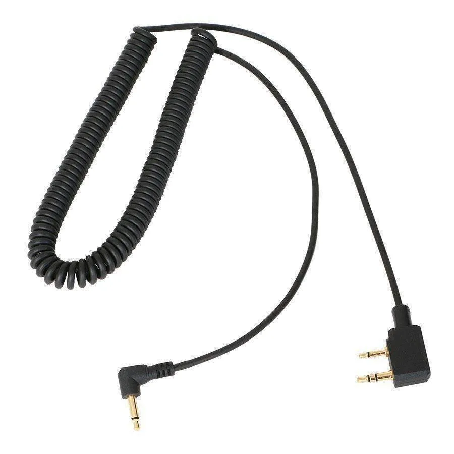 Rugged Air Headsets cordon spiralé écoute seule 3,5 mm