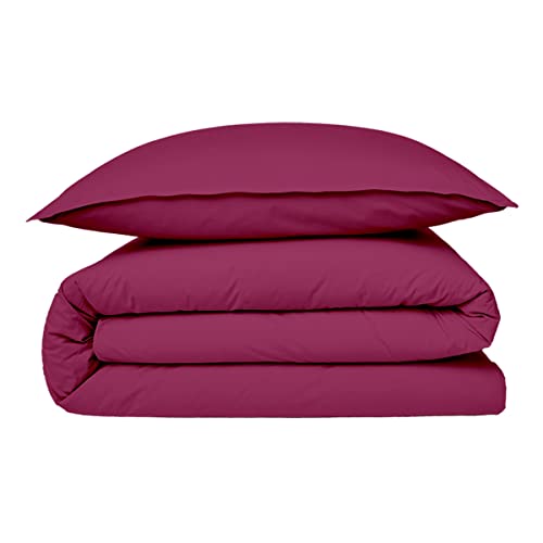 Levasseur Linge de lit parure housse de couette coton uni + taies