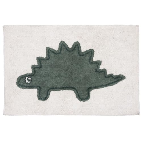 Levasseur Kids Dino tapis enfant coton vert 60x90