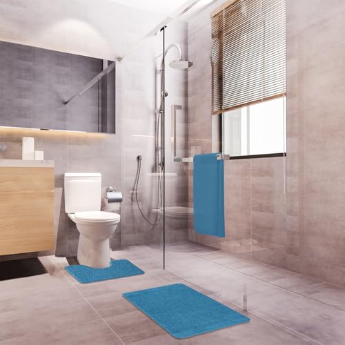 Levasseur Polynesie tapis de bain polyester pacifique 50x80 + 50x40