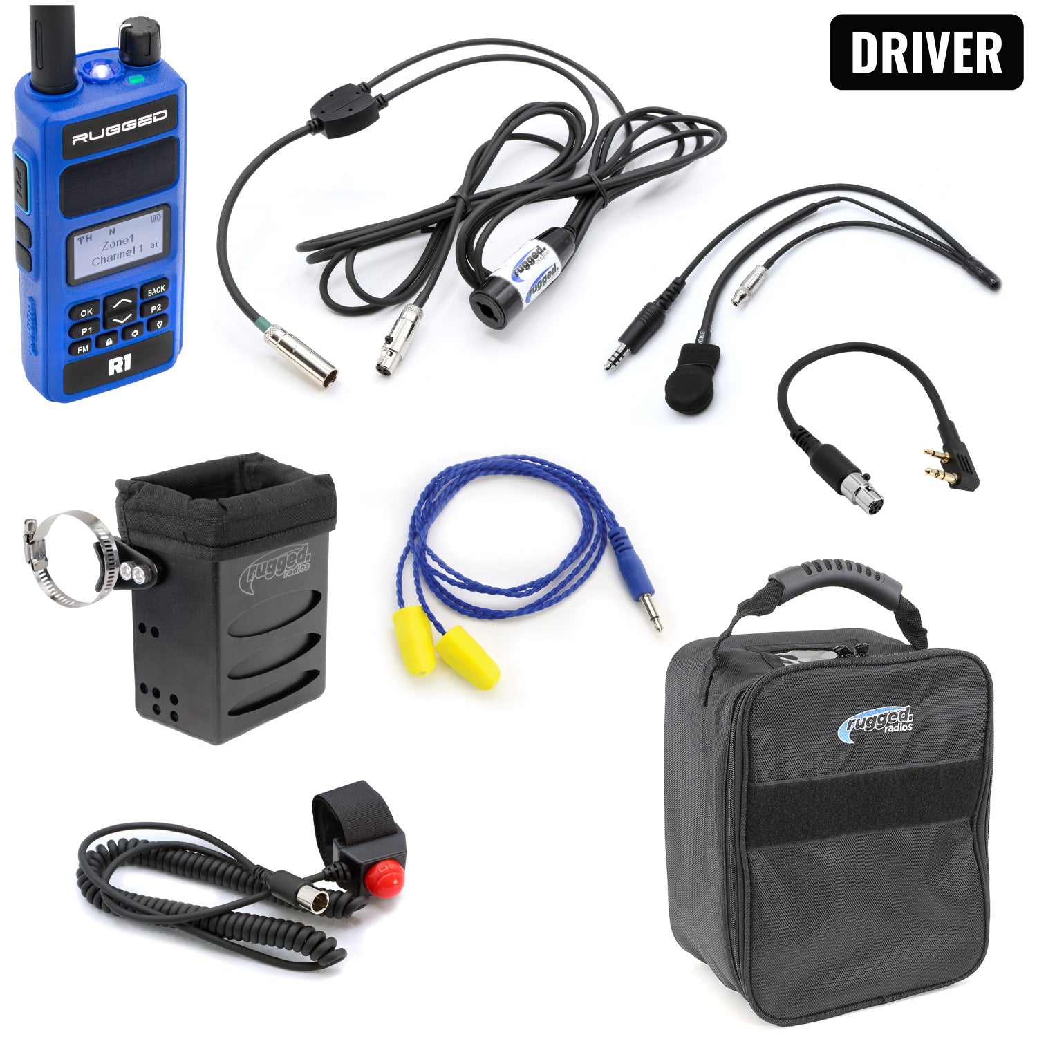 Rugged Air IMSA Kit Communication Pilote R1 Intercom câblé