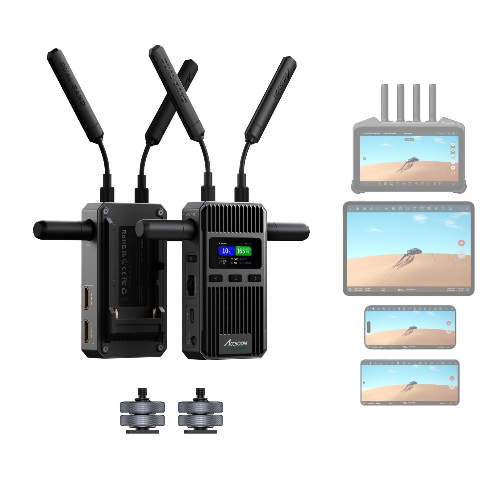 Accsoon CineView 2 SDI transmetteur vidéo sans fil 1080p60 450m