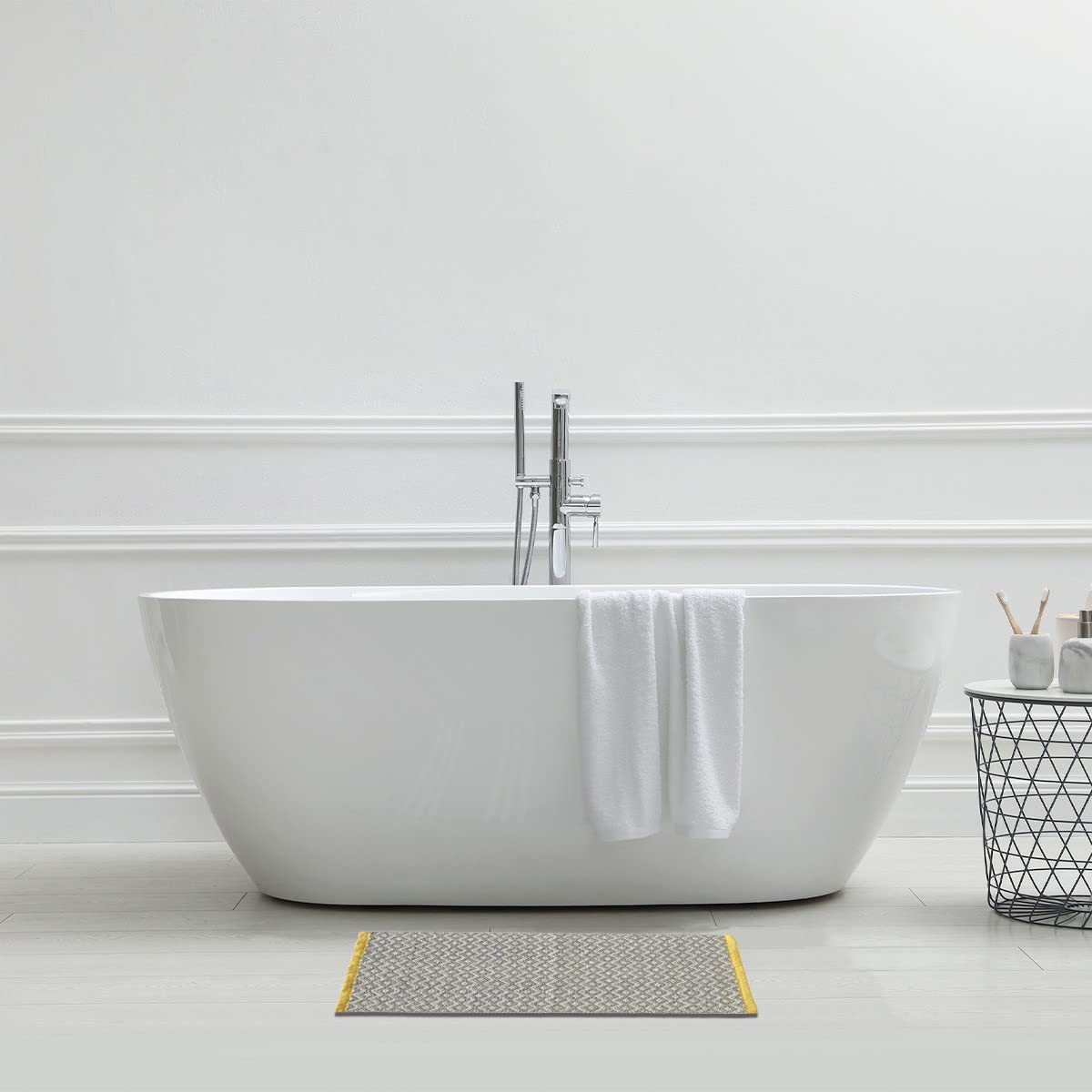 LEVASSEUR Salle de bain tapis de bain 50x120cm polyester