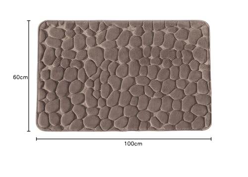 LEVASSEUR Mineral tapis de bain mémoire 60x100cm galet