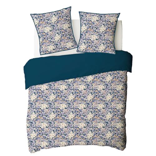 LEVASSEUR Nouk parure de lit coton bleu 260x240cm vegetal