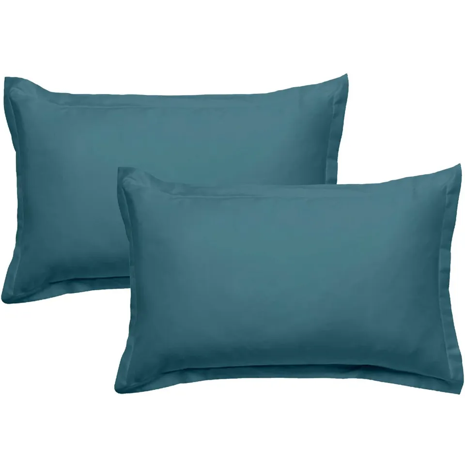 LEVASSEUR Lot 2 Taies d'Oreiller Coton Canard 50x70cm Oeko-Tex