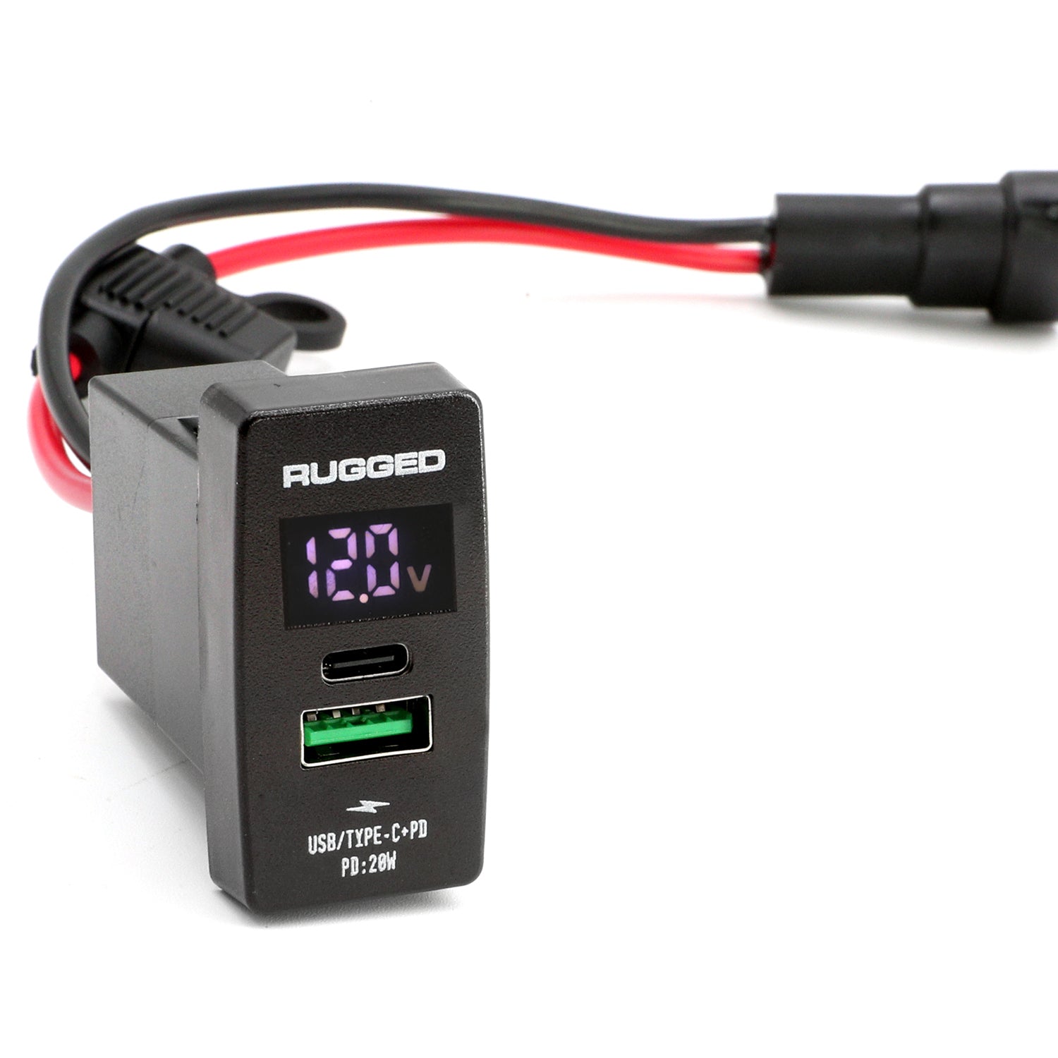 Rugged Air Cable Parts Hub USB 4,2A prise interrupteur USB-C