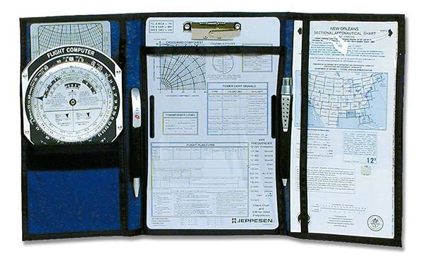 Jeppesen Planchette Portefeuille Bleue Compartimentée