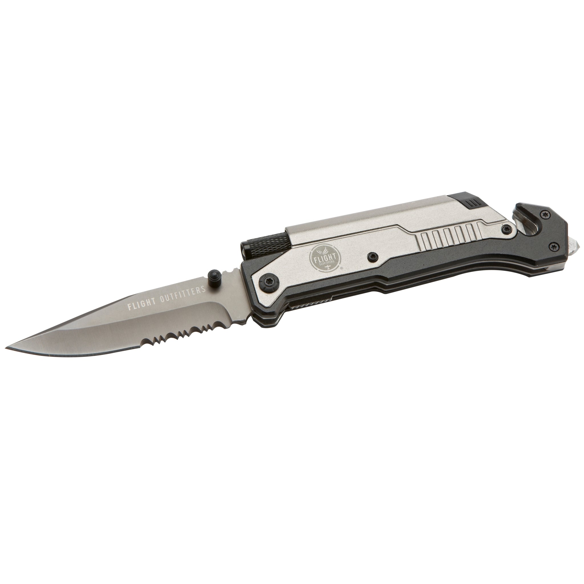 Flight Outfitters couteau de survie pilote lame crantée