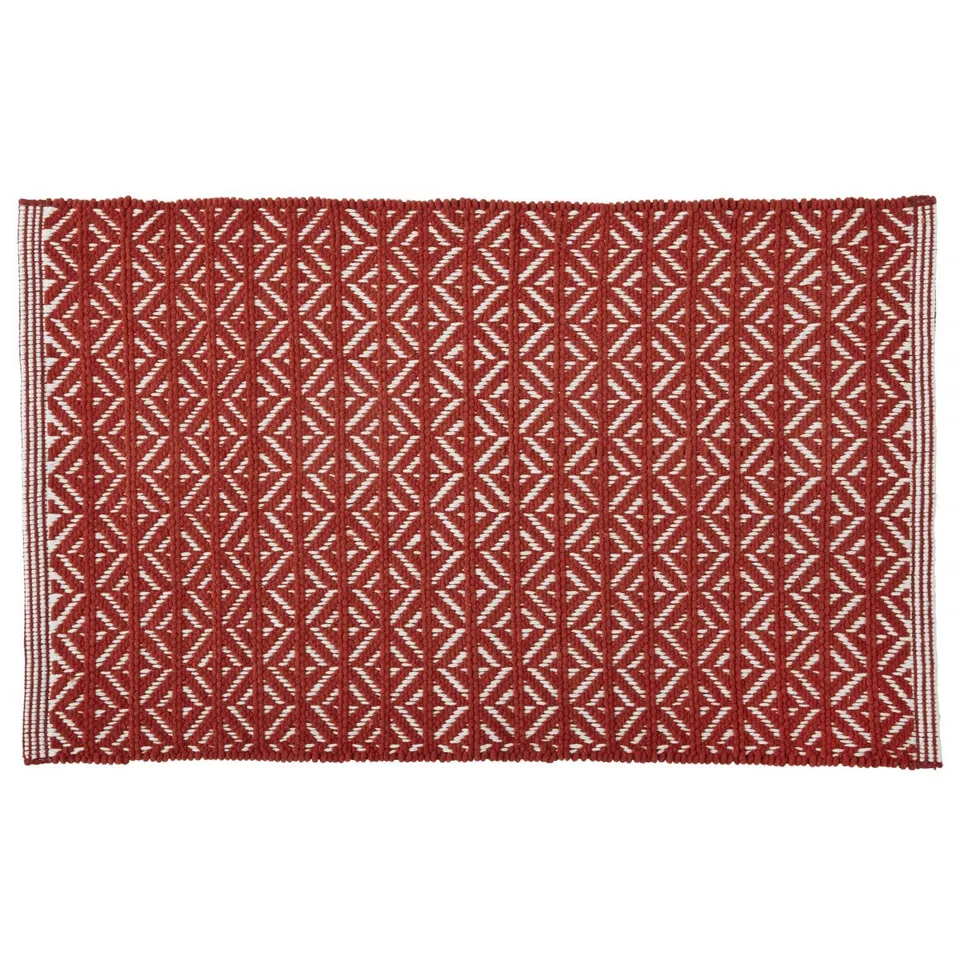 Levasseur Tapis Déco Terracotta 50x80cm Polycoton Chenillé