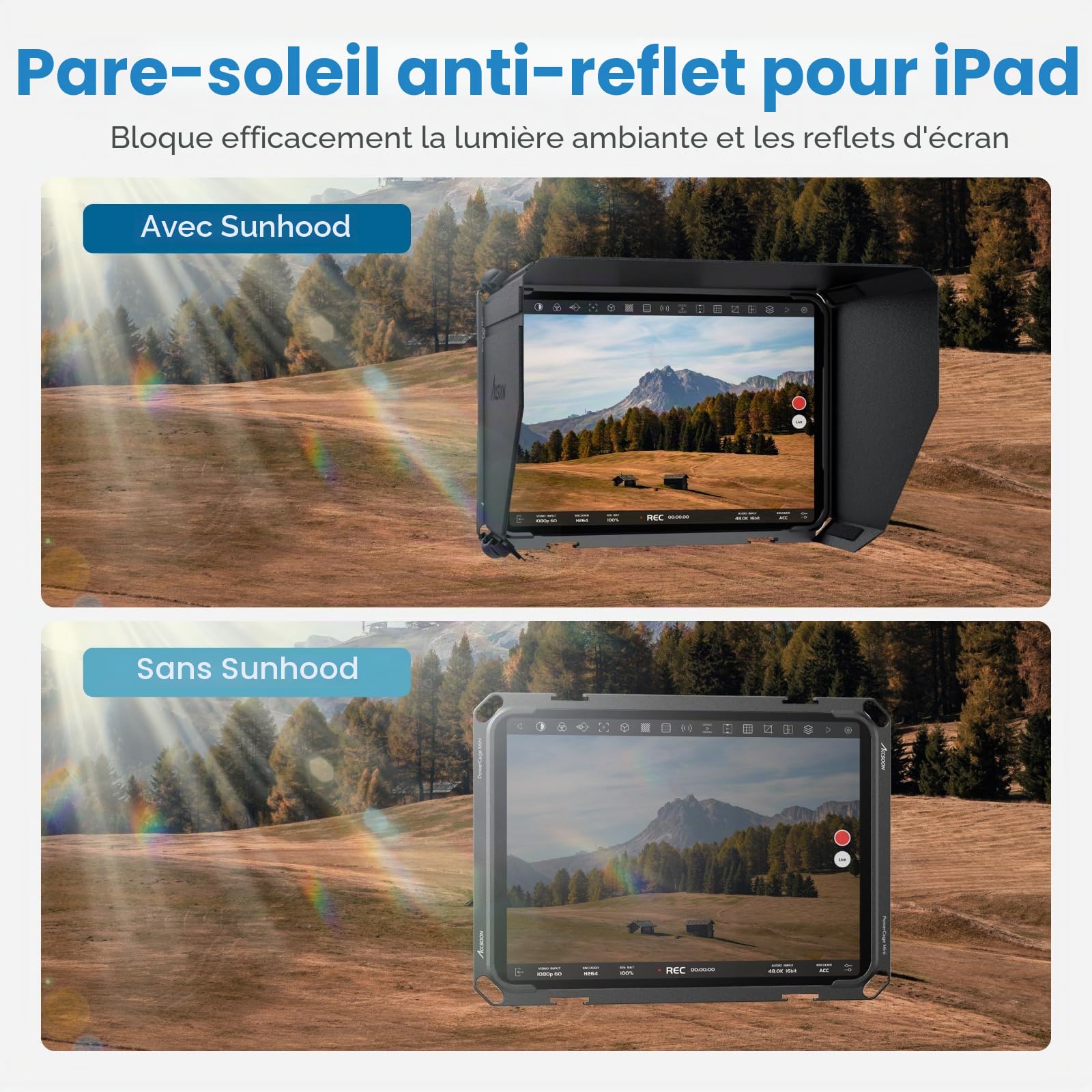 Accsoon PowerCage Mini Cage iPad Mini 6 A17 Pro 8,3 pouces NP-F