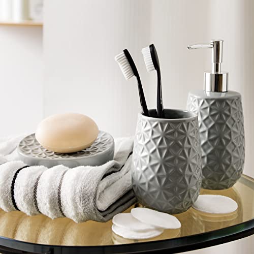 LEVASSEUR Magic distributeur savon céramique gris relief