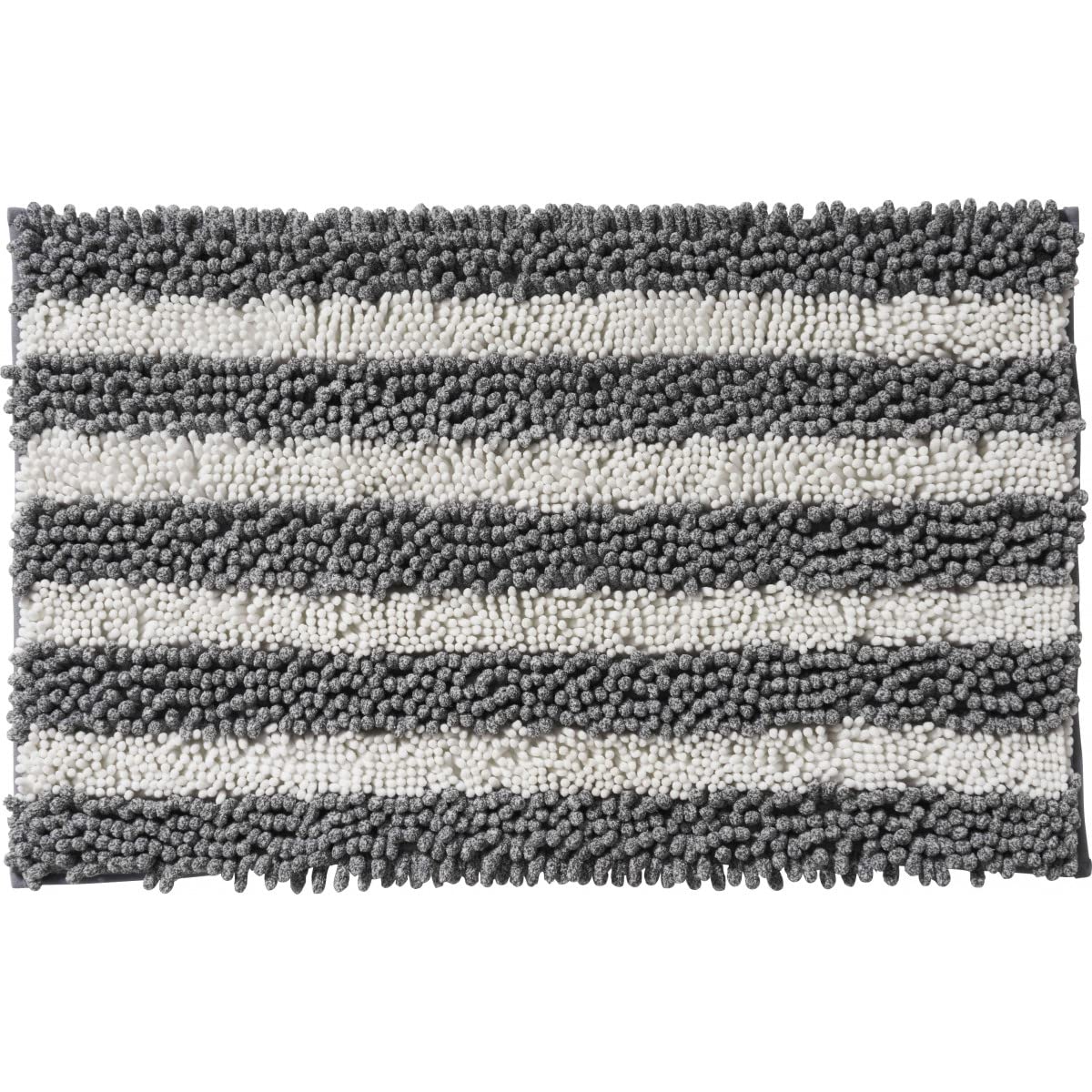 Levasseur Otello tapis de bain polyester rayures gris 50x80cm