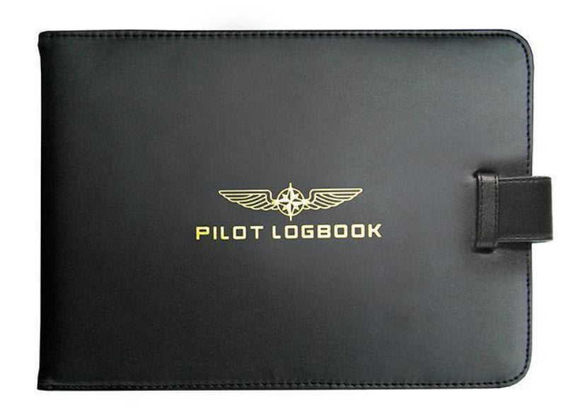 Design4pilots Protège carnet de vol housse cuir noir 31,5x19cm