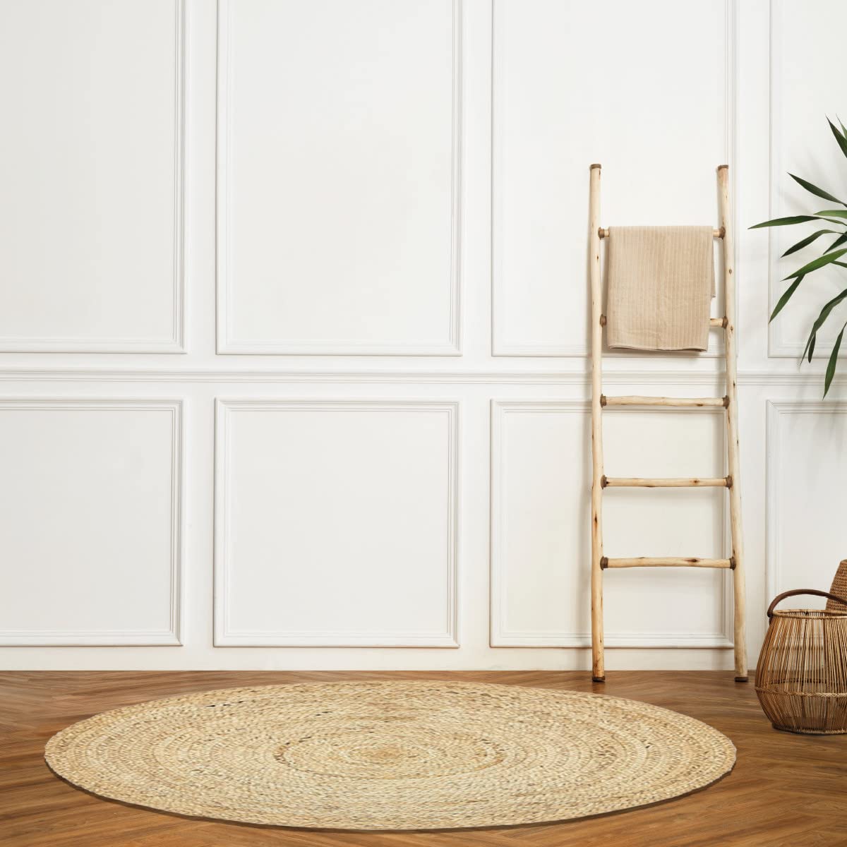 Levasseur Sol Surabaya tapis rond beige naturel 120x120cm jute