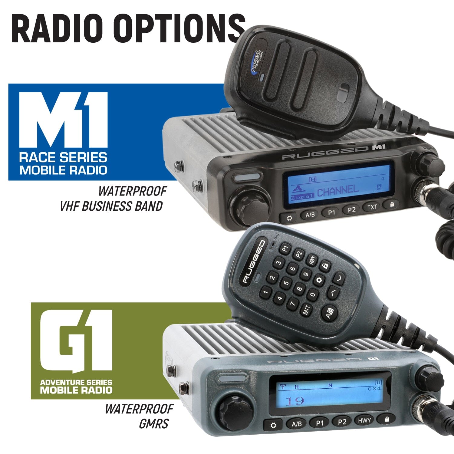 Rugged Air Intercoms Honda Pioneer kit STX G1 GMRS