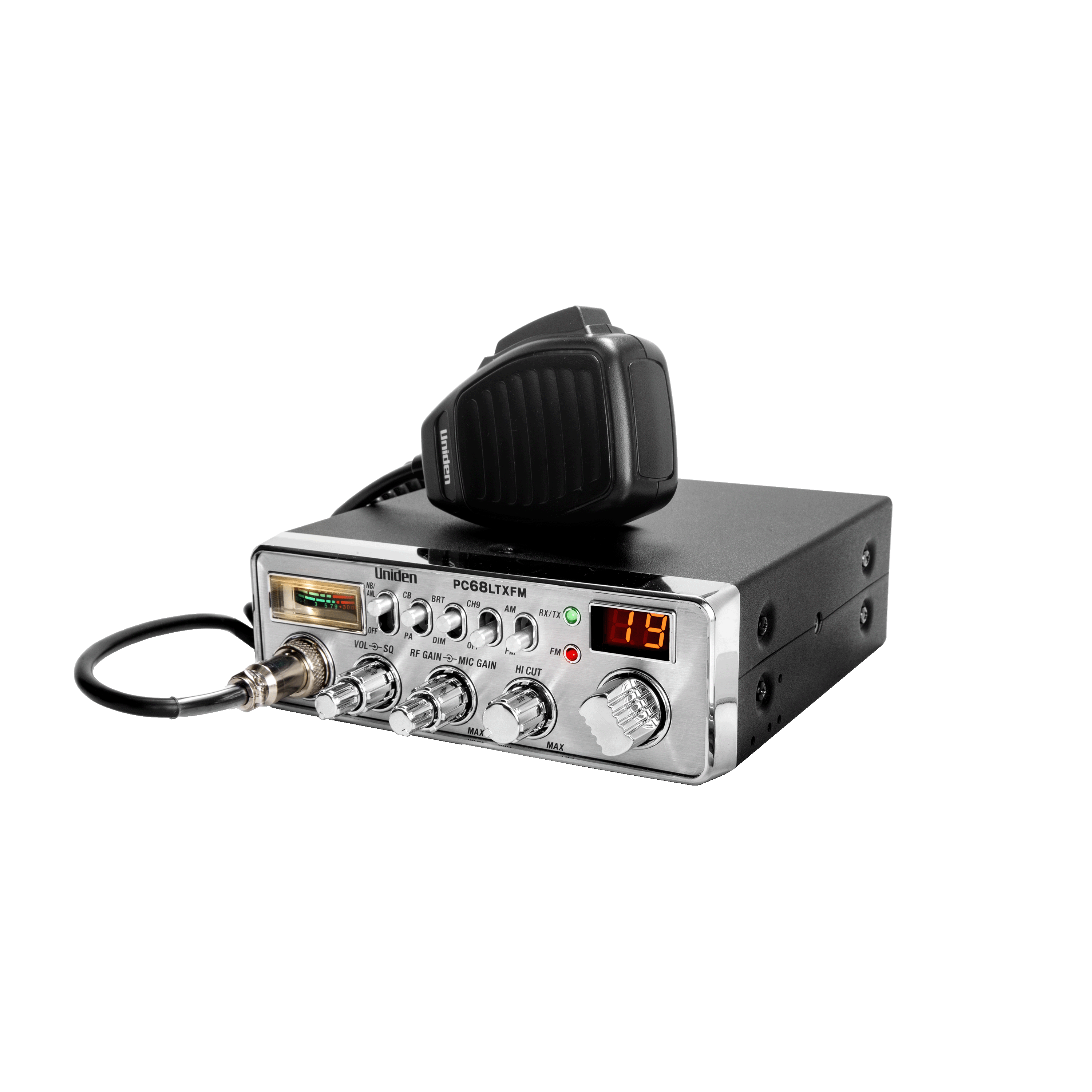 Uniden PC68LTXFM Poste CB 40 canaux AM version véhicule