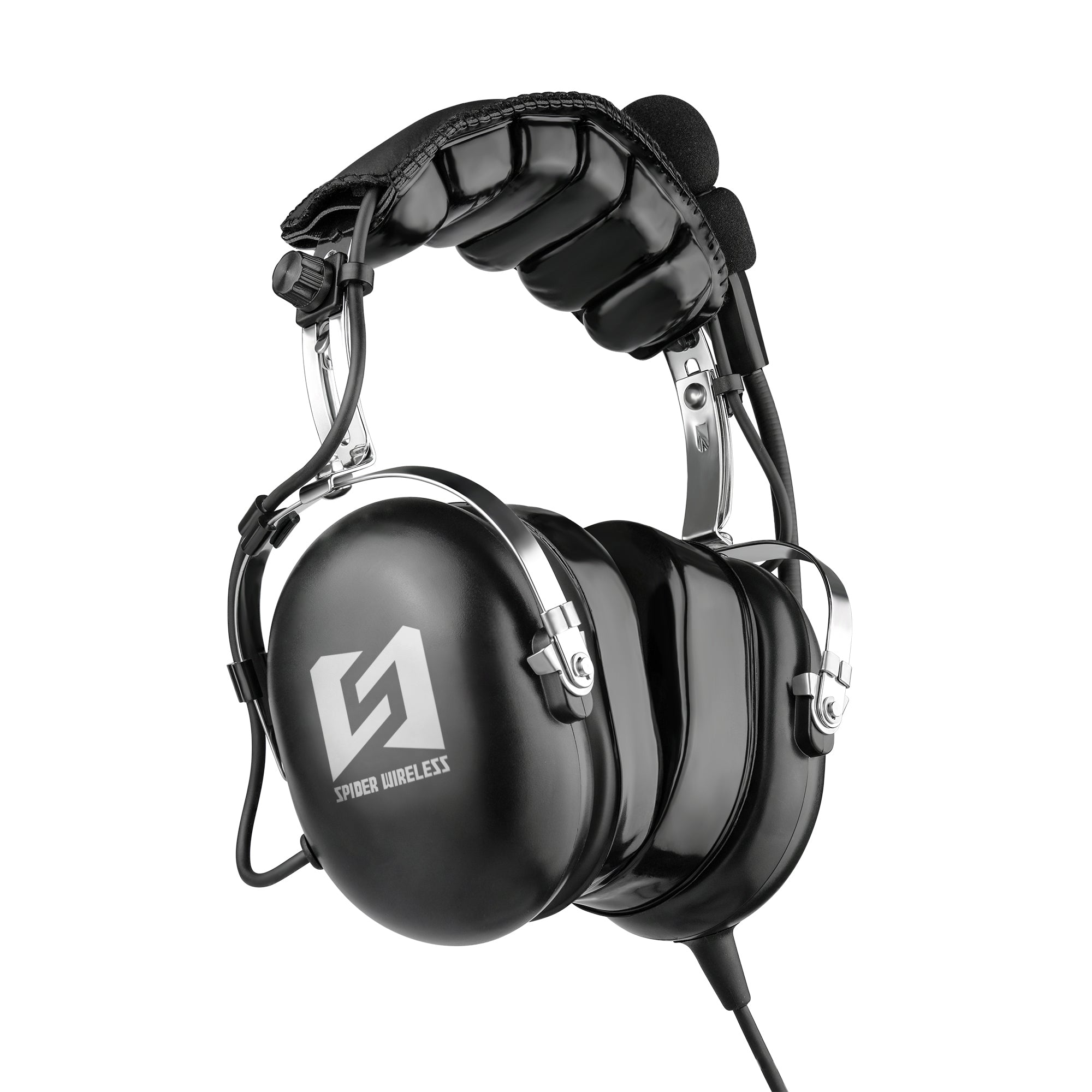 R Spider Wireless Aviation Headset casque PNR double fiche