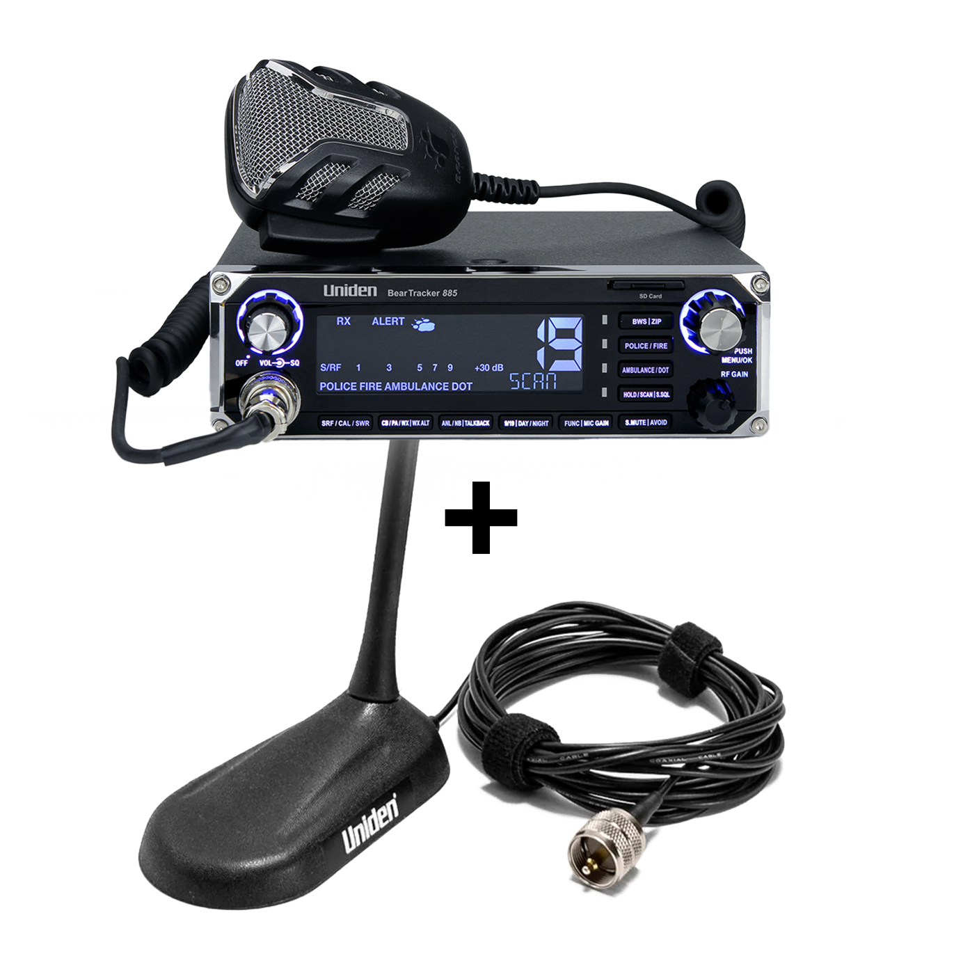 Uniden BearTracker 885 radio CB scanner