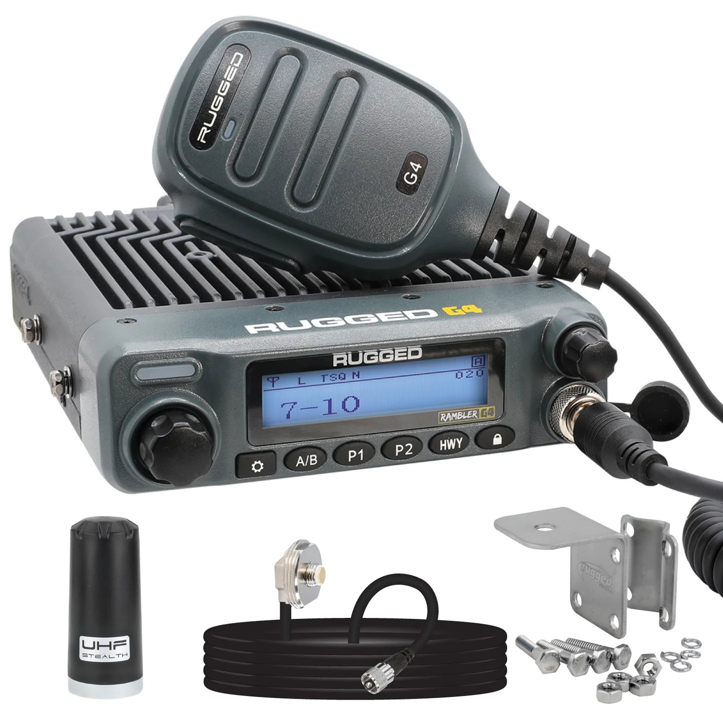 Rugged Air Rambler G4 radio mobile GMRS 50W kit UNI-MAG
