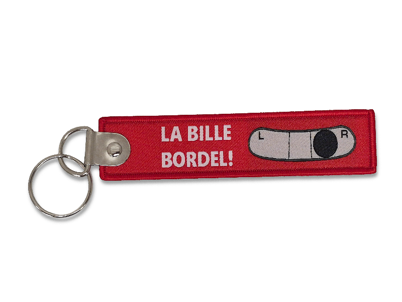 La Boutique du Pilote Porte-clés flamme La Bille bordel 13x3 cm