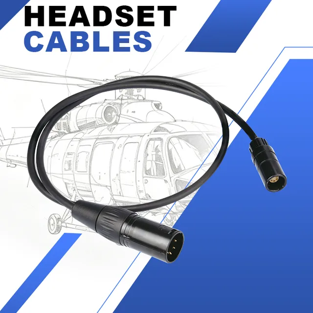 R Spider Wireless Headset Adapter adaptateur Lemo 6-pin Airbus