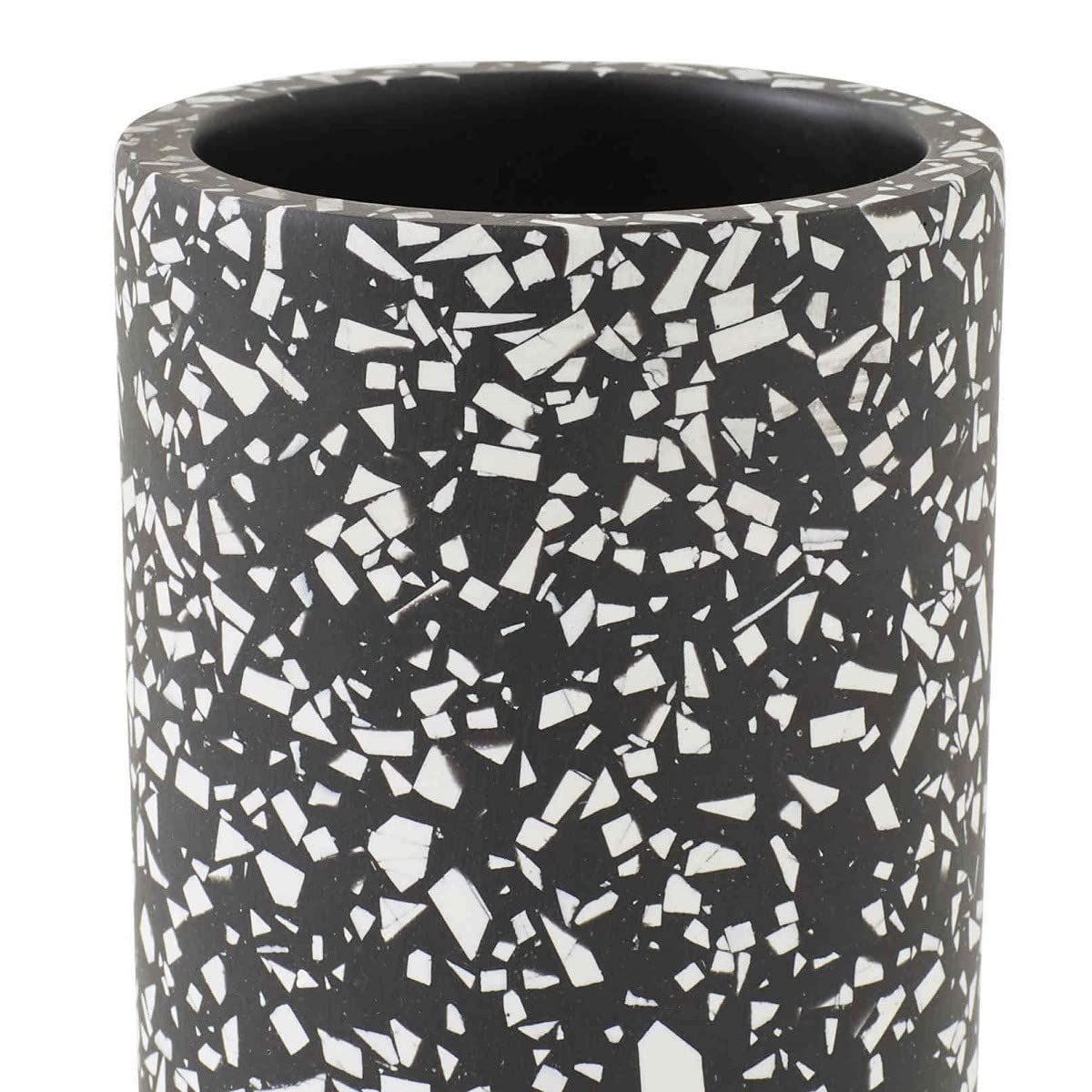 LEVASSEUR Terrazzo porte brosse a dents noir 7x7x10,7cm