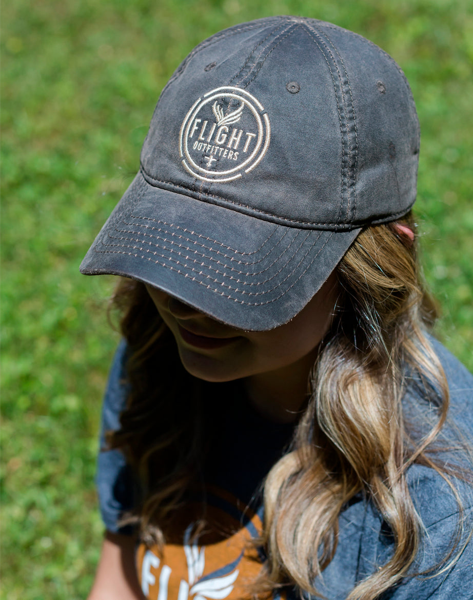 Flight Outfitters Apparel Bush Pilot casquette toile huilée usée