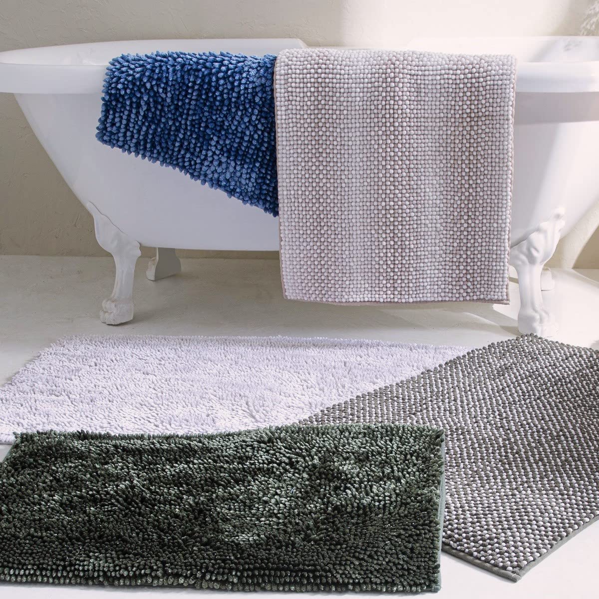 Levasseur Shiny Tapis de bain chenille 50x80cm kaki