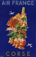 La Boutique du Pilote Air France Carte Postale Corse 10x15 cm