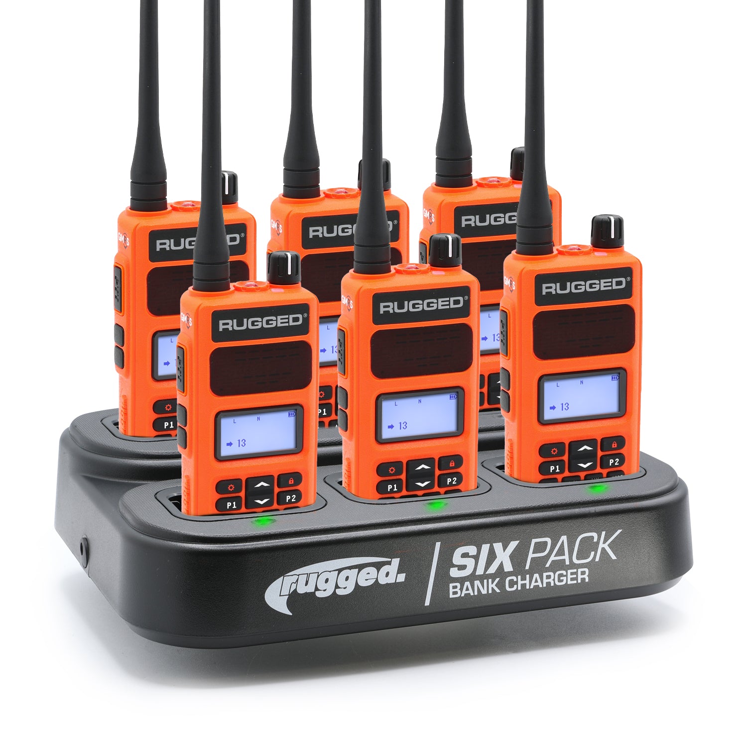 Rugged Air GMR5 radio GMRS portable gris lot 6 + chargeur