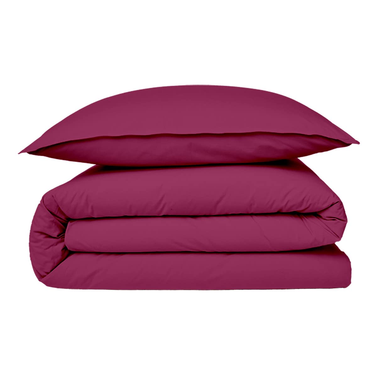 Levasseur Linge de lit parure housse de couette coton uni + taies