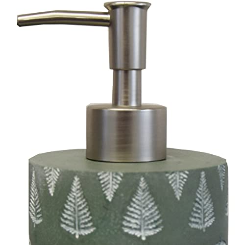 Levasseur Olivier Distributeur Savon Béton Vert 7,5x7,5x16,5 cm