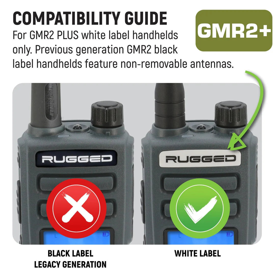 Rugged Air GMR2 PLUS kit longue portée antenne + batterie 3600mAh
