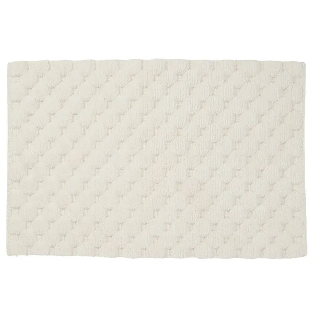 Levasseur Salle de bain Tapis Boudoir 50x80cm ivoire coton