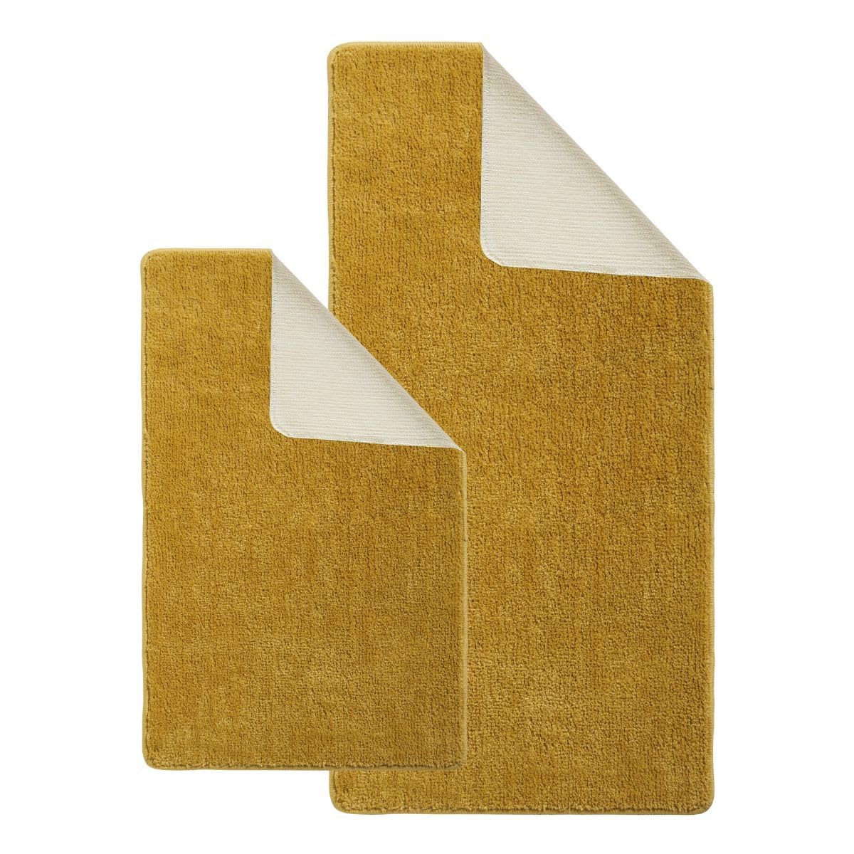 Levasseur Polynésie lot 2 tapis de bain miel 60x120 antiderspant