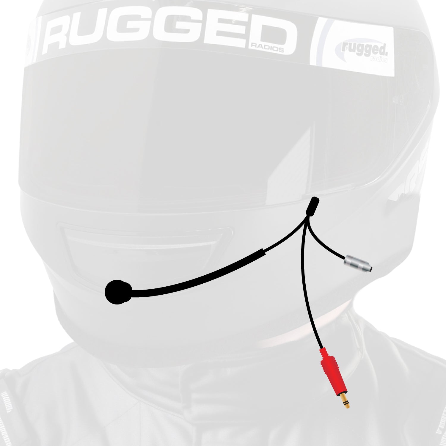 Rugged Air Helmet Wiring Kits 3C NASCAR kit casque cordon droit