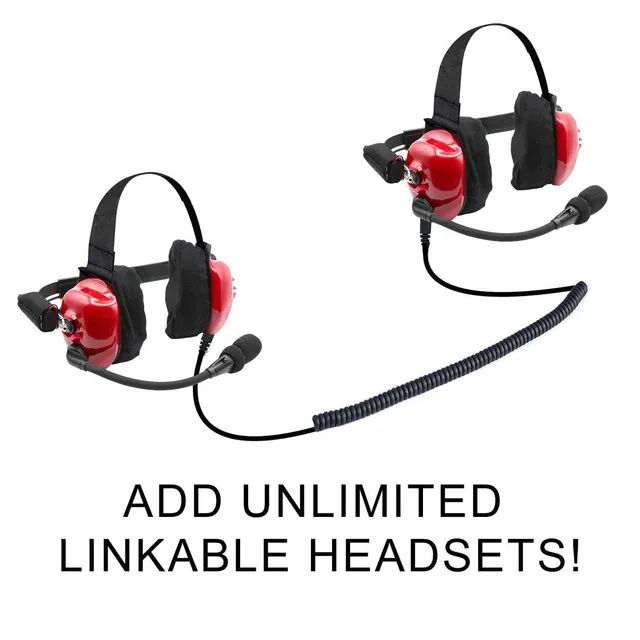 Rugged Air H80 paire casques intercom linkable piste