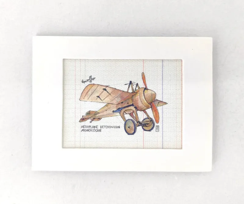 Magnet Deperdussin monocoque Lapin toile canevas passe-partout