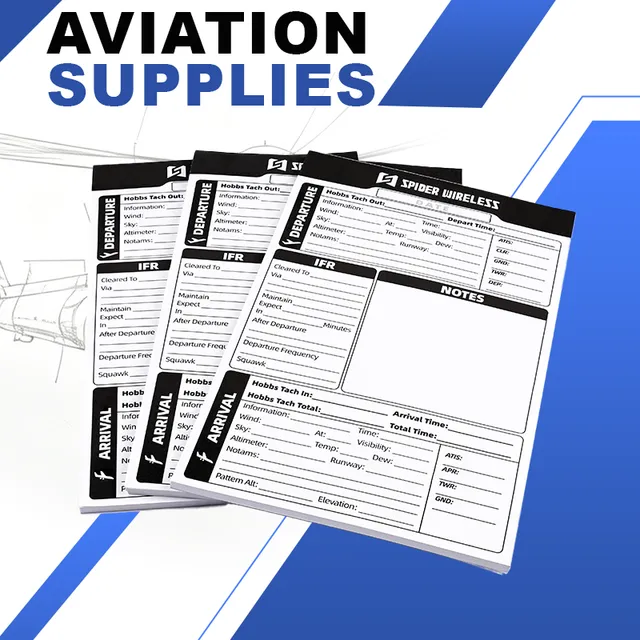 R Spider Aviation Kneeboard bloc pilote IFR VFR lot 3