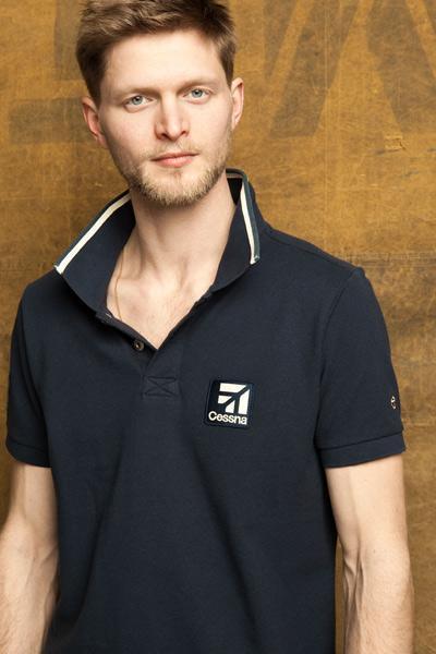 La Boutique du Pilote Cessna polo pilote navy coton XL